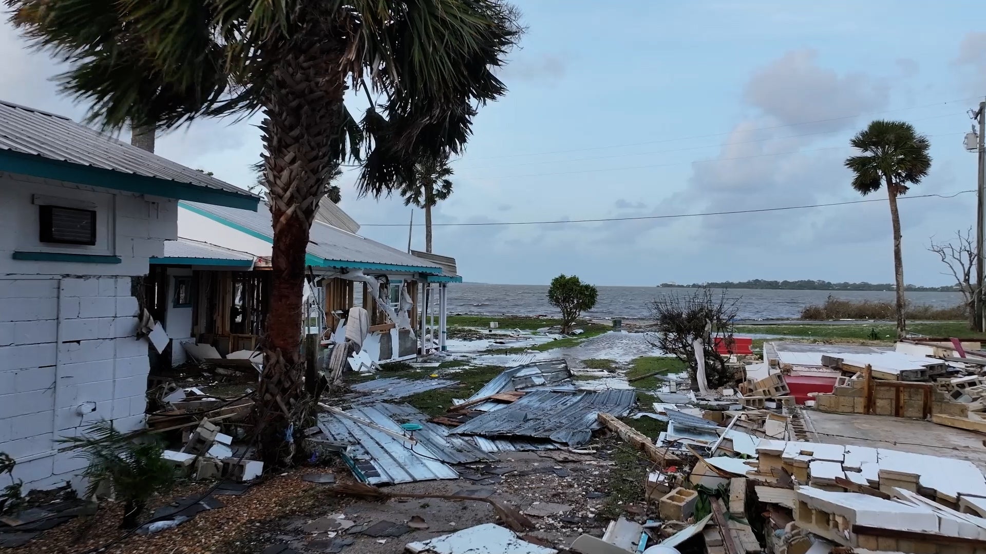 Helene Leaves Behind Major Damage In Cedar Key Videos from The
